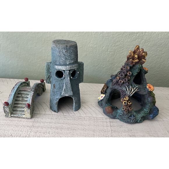Tank Aquarium Decor Lot Of 3 - Picture 1 of 8